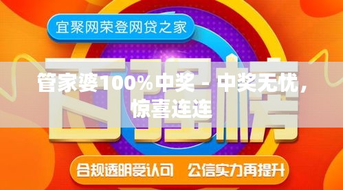 管家婆100%中奖,揭秘管家婆的神秘面纱，探寻百分之百中奖的奥秘